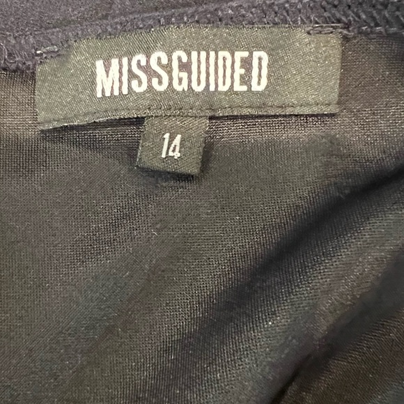 MISSGUIDED DRESS NAVY SIZE:14. BUST:15.5” WAIST:15” - Picture 8 of 13